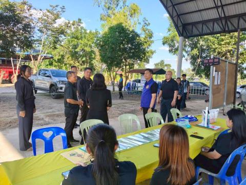 นายอำเภอห้วยราช ตรวจเยี่ยมการเตรียมความพร้อมก่อนการเลือกตั้ง สมาชิกและนายก อบต.บ้านตะโก