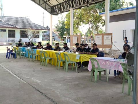 นายอำเภอห้วยราช ตรวจเยี่ยมการเตรียมความพร้อมก่อนการเลือกตั้ง สมาชิกและนายก อบต.บ้านตะโก