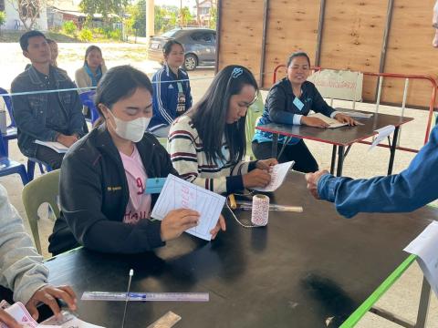 การอบรมเจ้าพนักงานผู้ดำเนินการเลือกตั้งและเจ้าหน้าที่รักษาความปลอดภัย (ภาคปฏิบัติ)