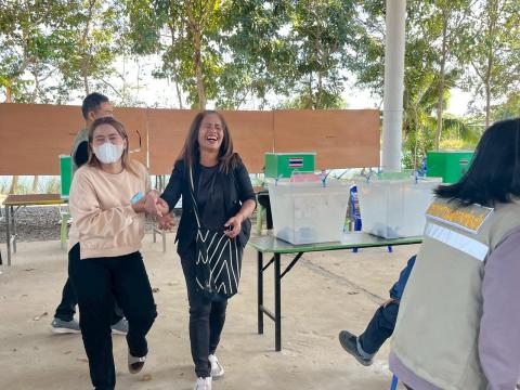 การอบรมเจ้าพนักงานผู้ดำเนินการเลือกตั้งและเจ้าหน้าที่รักษาความปลอดภัย (ภาคปฏิบัติ)